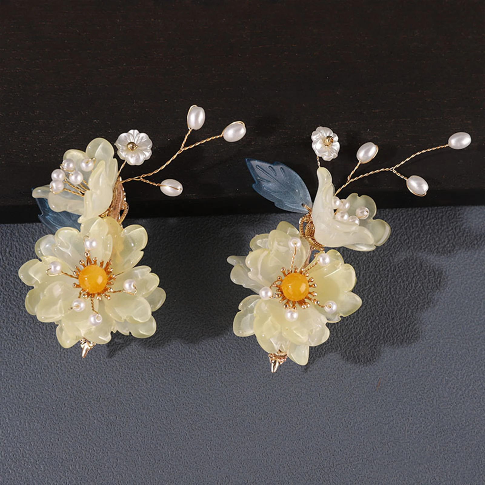 1Pair Chinese Wind Hairpin Hanfu Hair Accessories Retro Dress Headdress Long Butterfly Tassel Hairpin Accessories Jewelry.