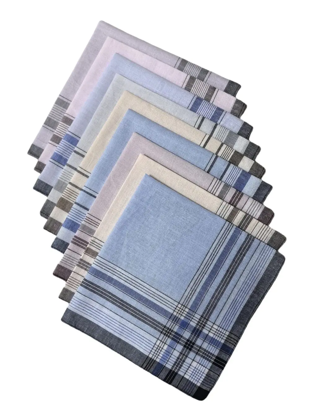 3-18PCS Vintage Satin Cotton Handkerchiefs 38cm Classic Soft Sweat Wicking Thin Version for Home Decor And Elderly Gift