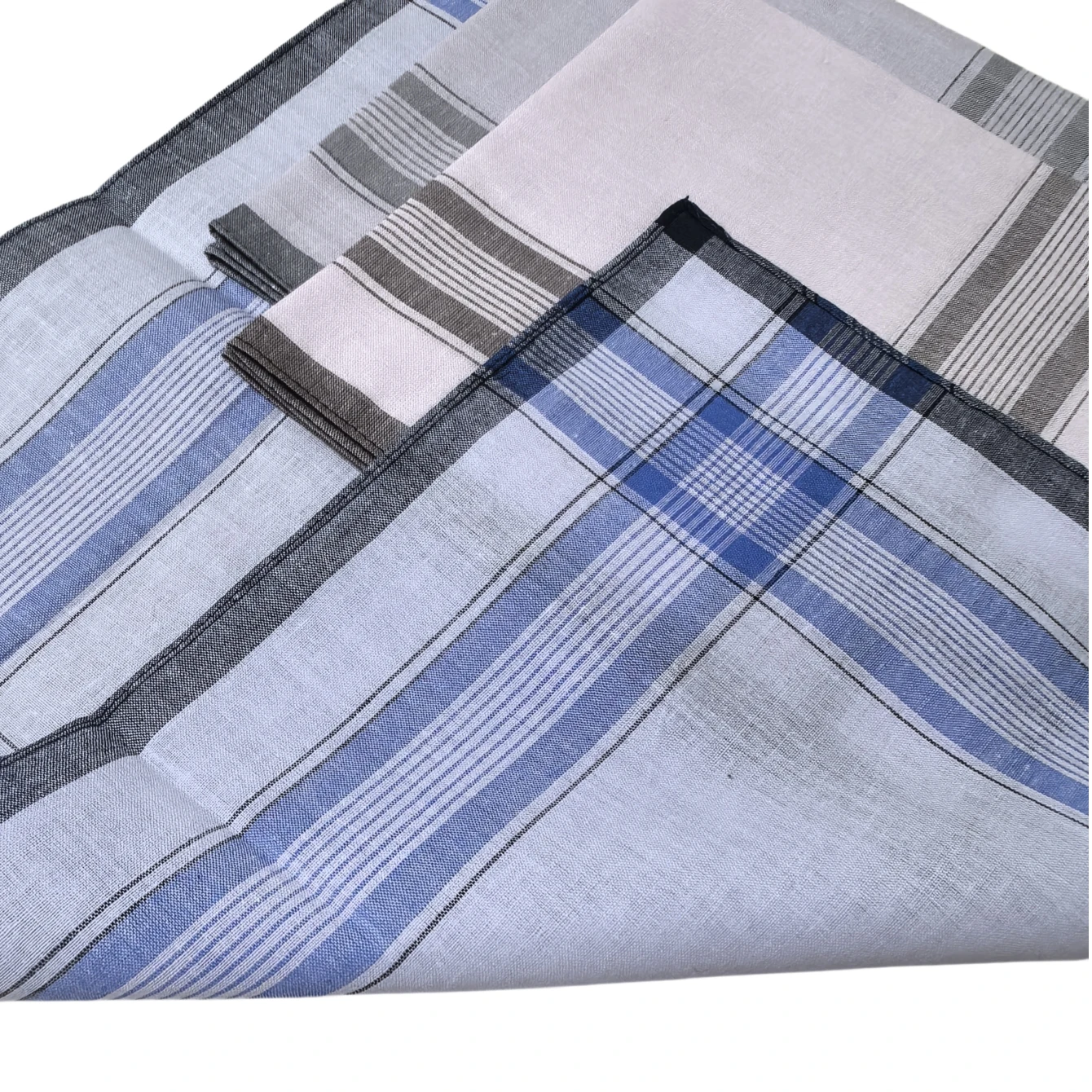 3-18PCS Vintage Satin Cotton Handkerchiefs 38cm Classic Soft Sweat Wicking Thin Version for Home Decor And Elderly Gift
