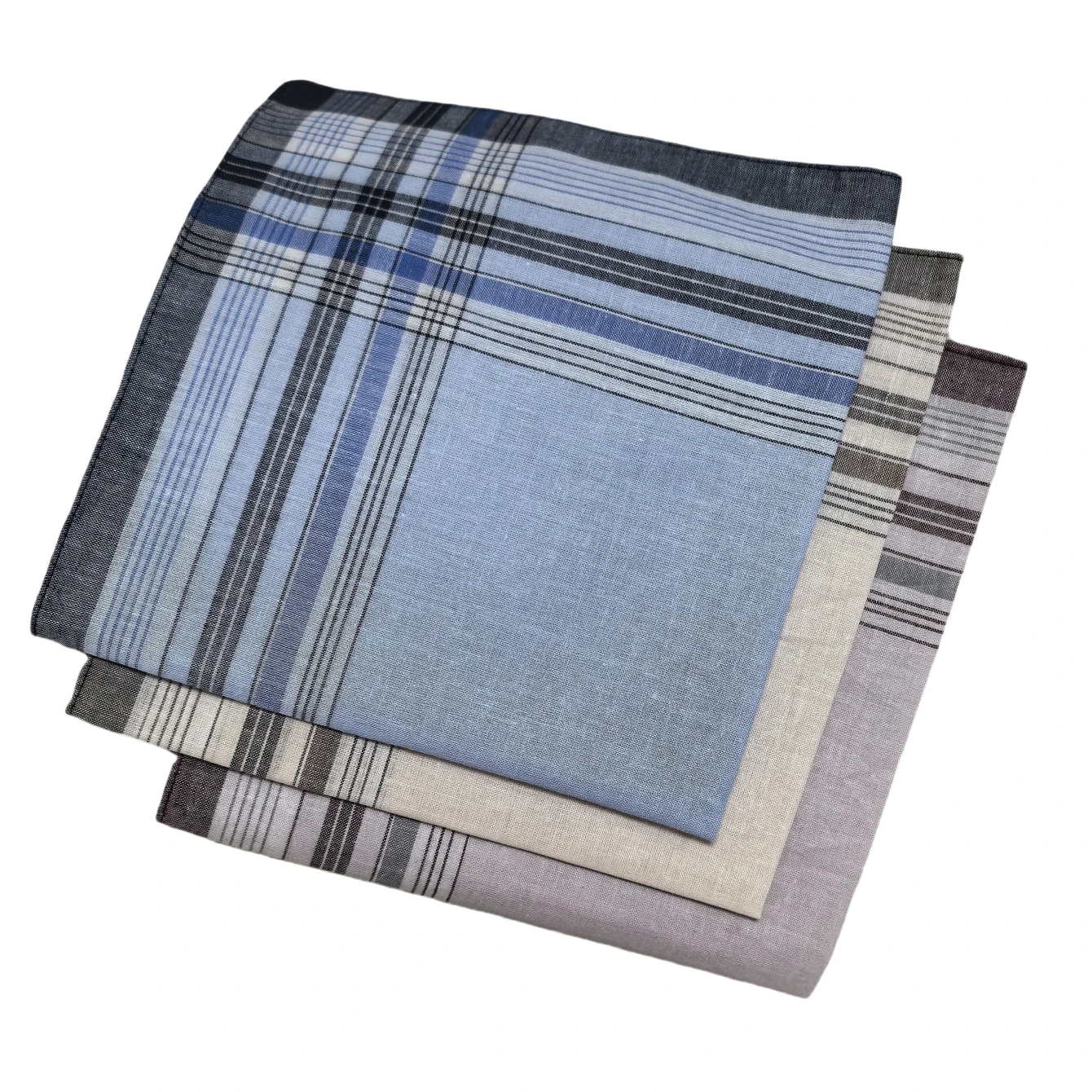 3-18PCS Vintage Satin Cotton Handkerchiefs 38cm Classic Soft Sweat Wicking Thin Version for Home Decor And Elderly Gift
