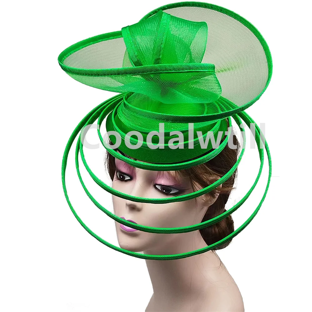 Church Fascinator Hat Wedding Mesh Headpiece Women Party Banquet Chapeau Cap Headband Ladies Party Tea Royal Ascot Pillbox Caps