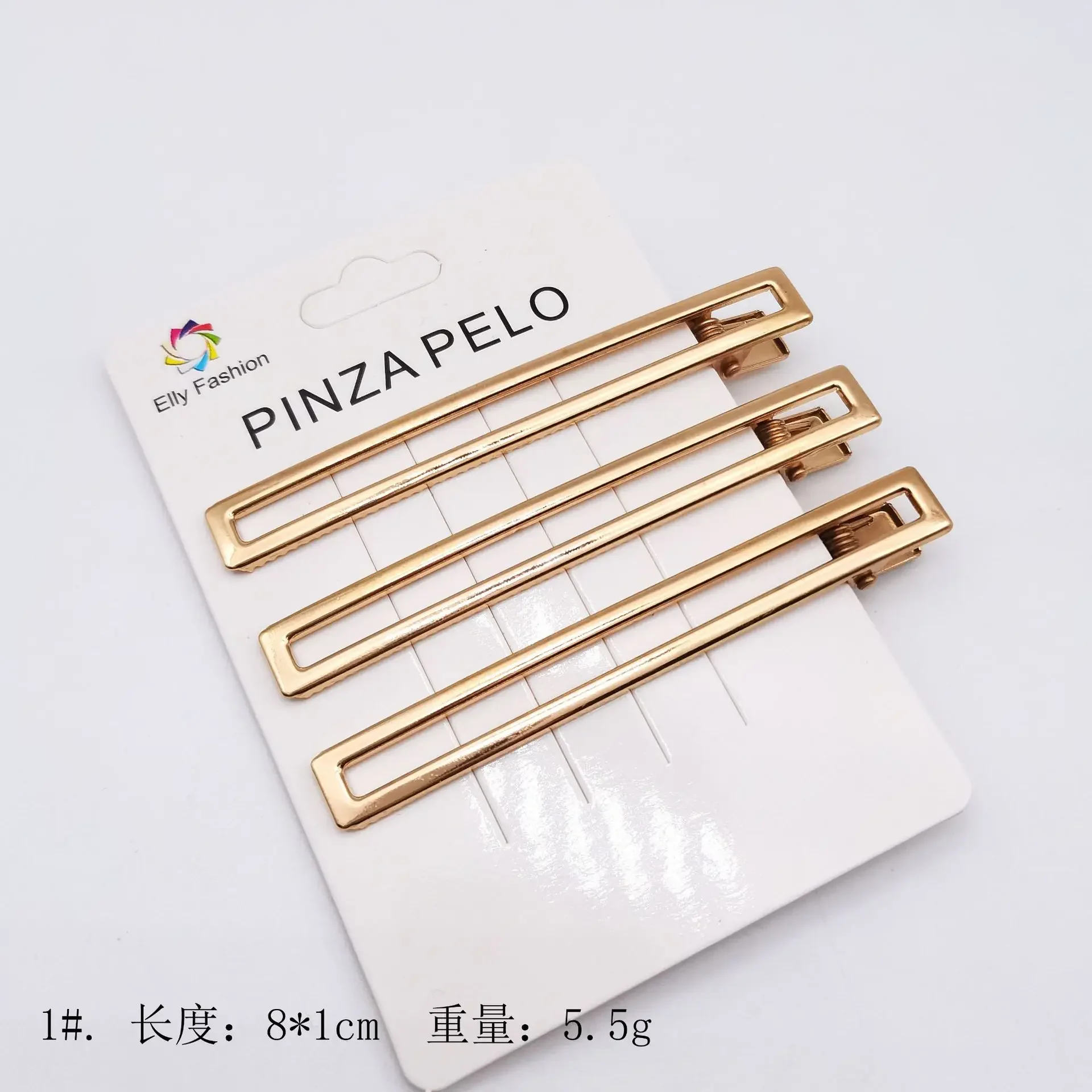 3Pcs/set Korean Metal Hairpins for Women Simple Hollow Out Bangs Side Clips Gold Color Hairgrip Broken Hair Accessories Headwear