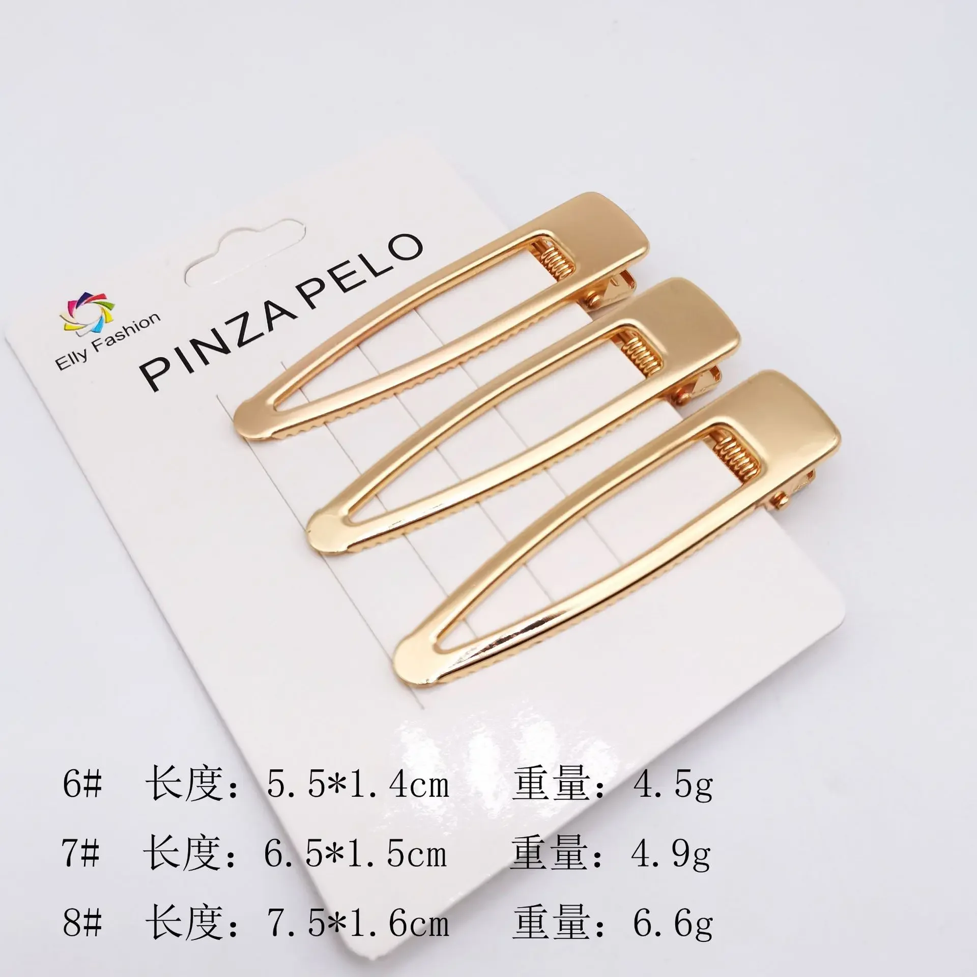 3Pcs/set Korean Metal Hairpins for Women Simple Hollow Out Bangs Side Clips Gold Color Hairgrip Broken Hair Accessories Headwear