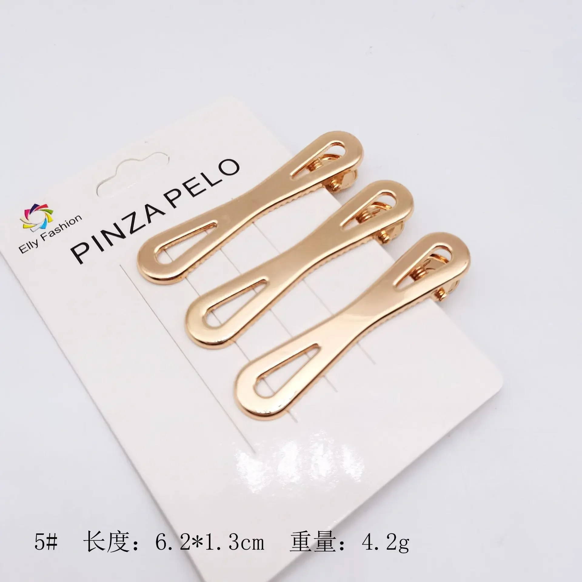 3Pcs/set Korean Metal Hairpins for Women Simple Hollow Out Bangs Side Clips Gold Color Hairgrip Broken Hair Accessories Headwear