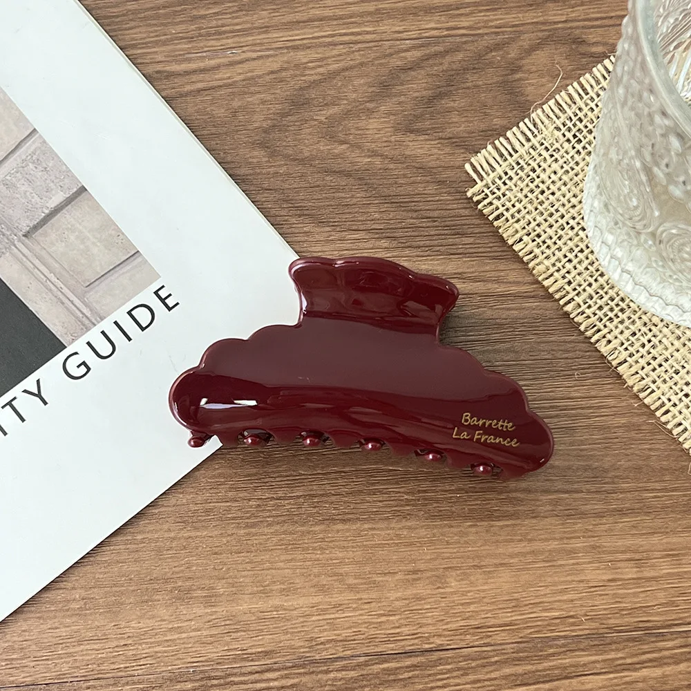 1pc New Retro Acetic Acid Grip Clip Women's Half Hair Shark Clip Medium Hair Clip Temperament Hair Clip Headpiece