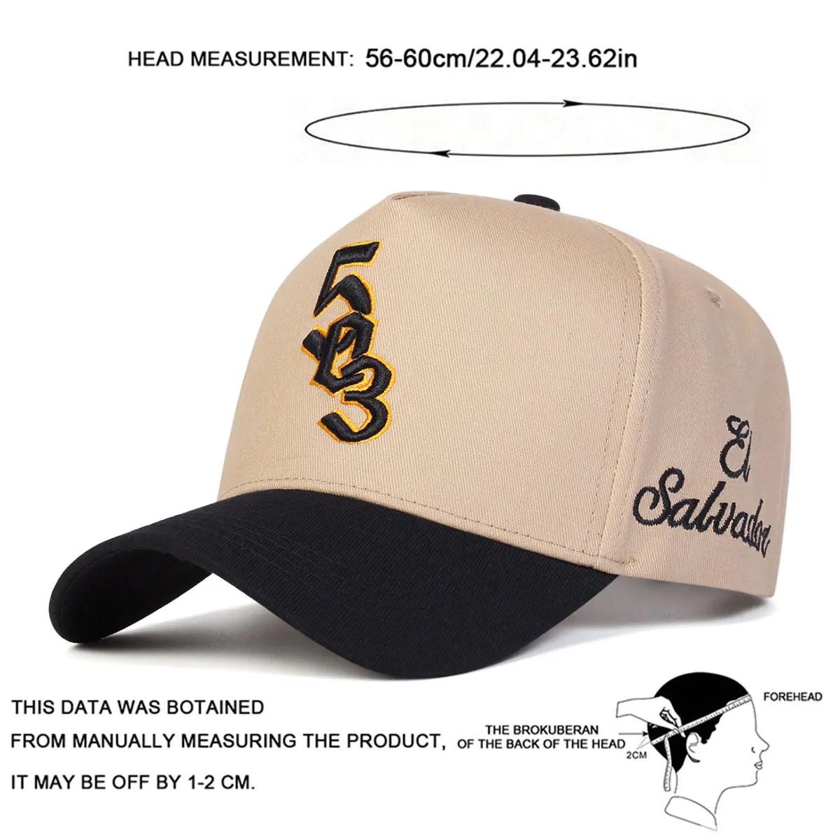 Unisex 503 Salvador Letter Embroidery Baseball Caps Spring and Autumn Outdoor Adjustable Casual Hats Hip Hop Hat Sunscreen Hat