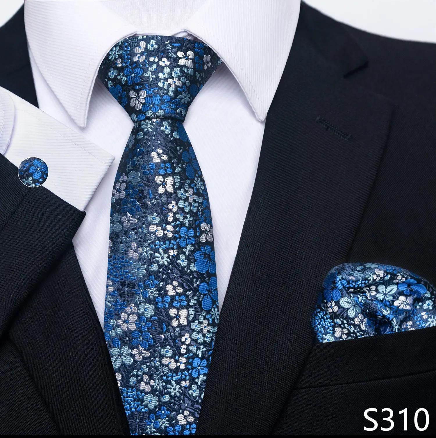 Brand Fashion 8 cm Tie Pocket Squares Set Wedding Present Necktie Suit Accessories Fit Formal Party Holiday Gift