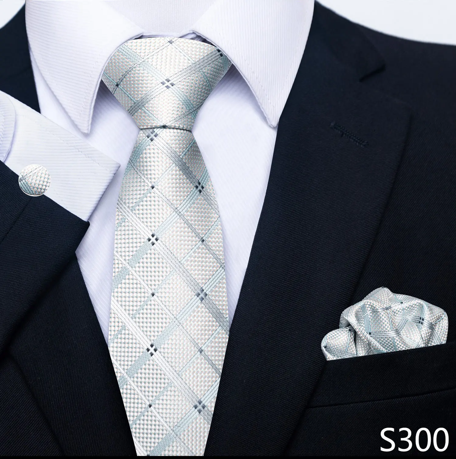 Brand Fashion 8 cm Tie Pocket Squares Set Wedding Present Necktie Suit Accessories Fit Formal Party Holiday Gift