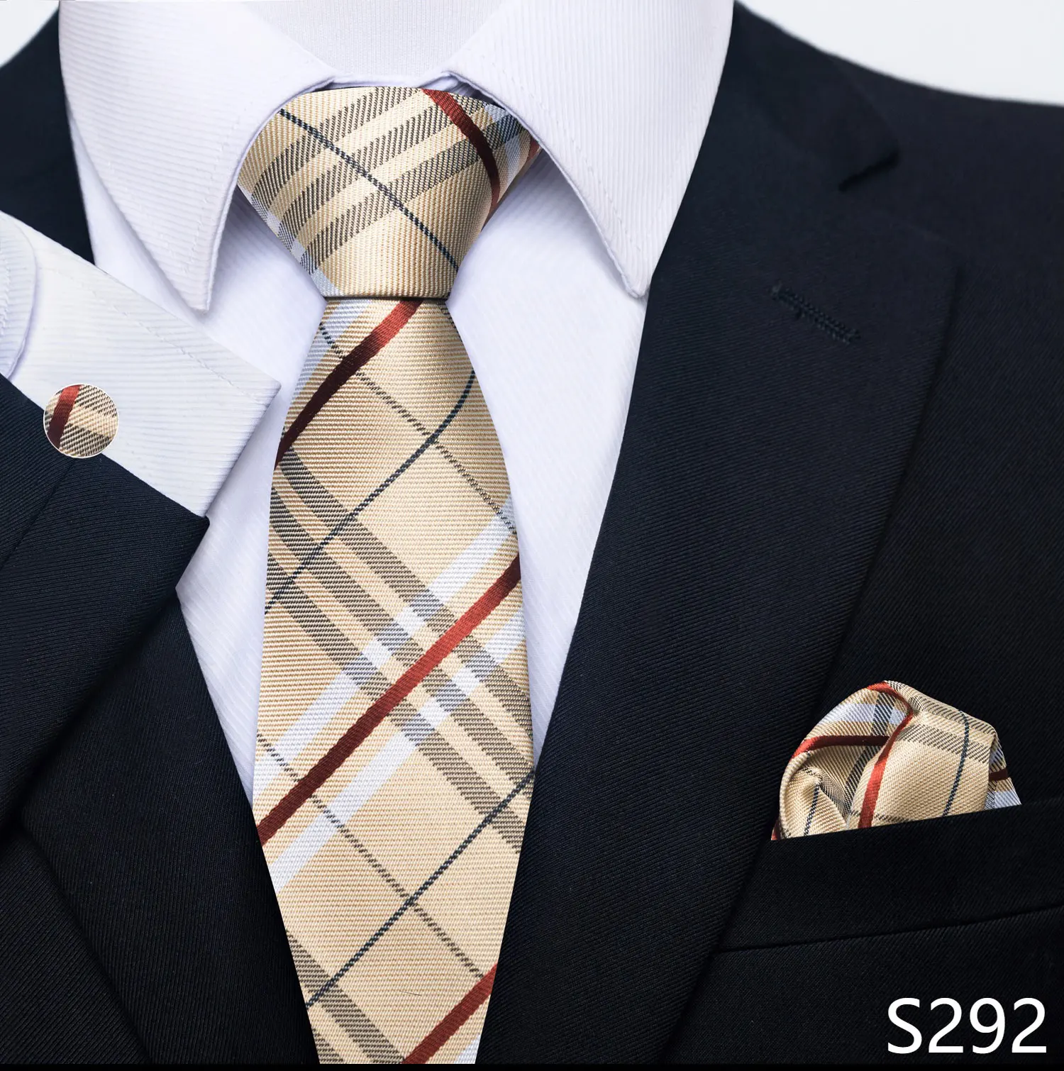 Brand Fashion 8 cm Tie Pocket Squares Set Wedding Present Necktie Suit Accessories Fit Formal Party Holiday Gift