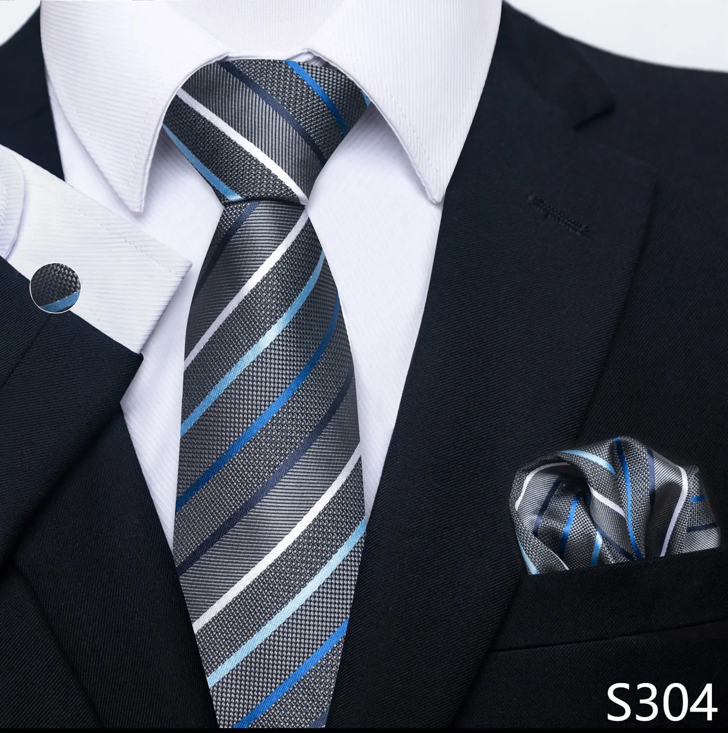 Brand Fashion 8 cm Tie Pocket Squares Set Wedding Present Necktie Suit Accessories Fit Formal Party Holiday Gift