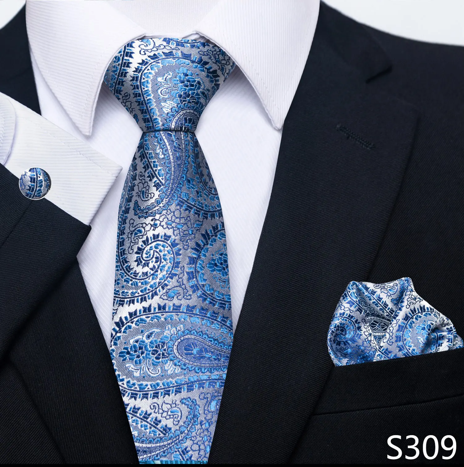 Brand Fashion 8 cm Tie Pocket Squares Set Wedding Present Necktie Suit Accessories Fit Formal Party Holiday Gift