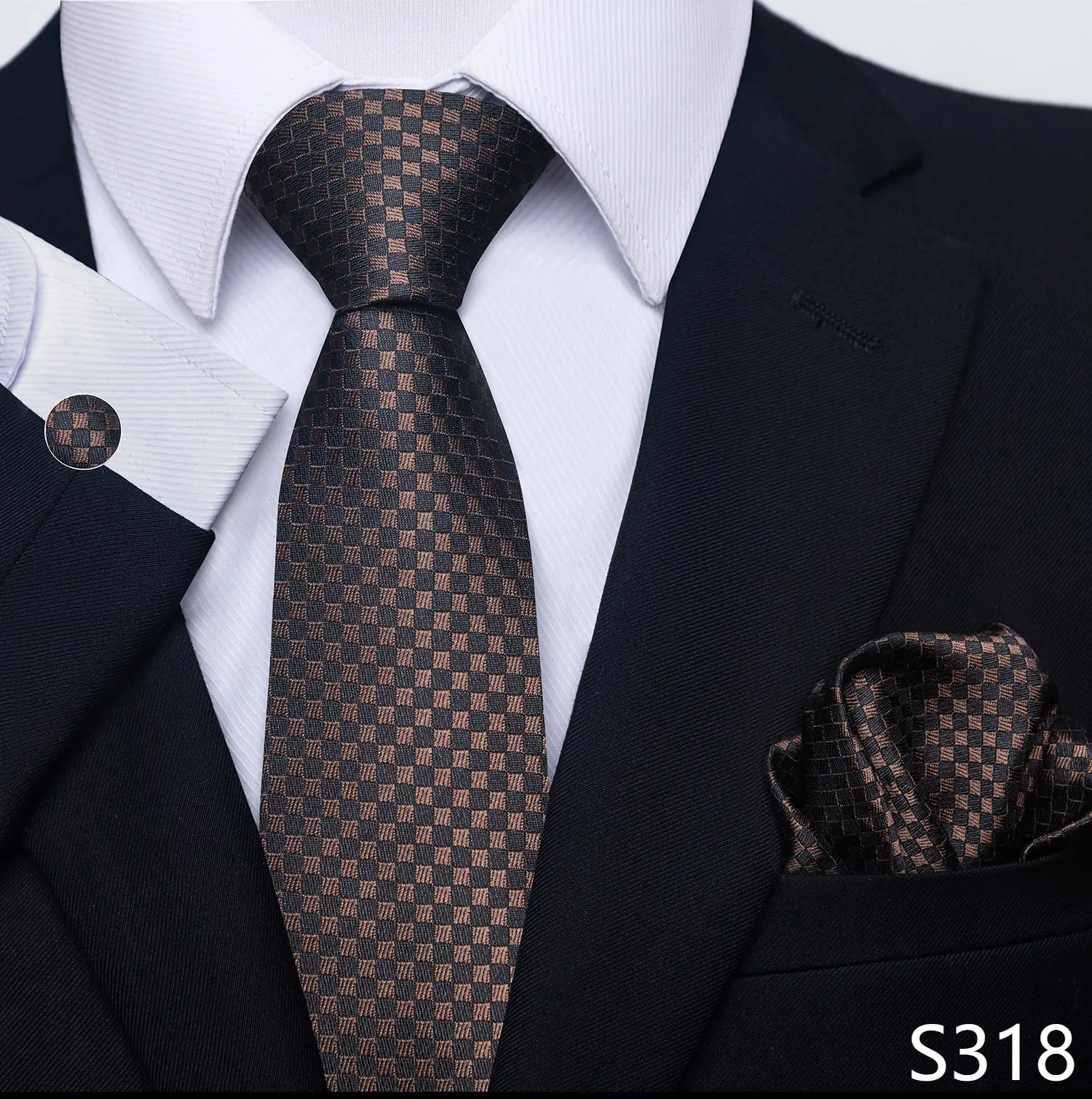Brand Fashion 8 cm Tie Pocket Squares Set Wedding Present Necktie Suit Accessories Fit Formal Party Holiday Gift