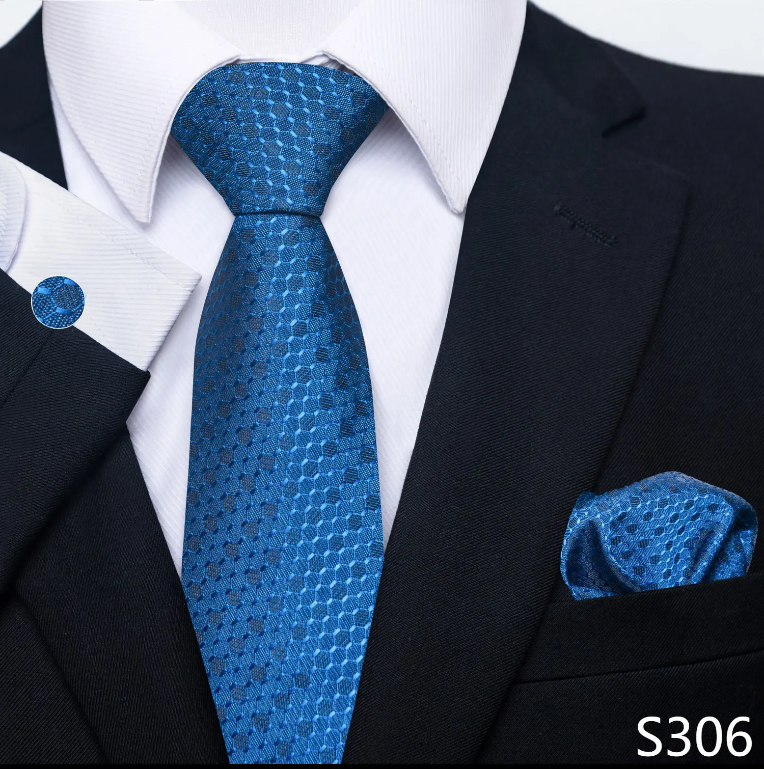 Brand Fashion 8 cm Tie Pocket Squares Set Wedding Present Necktie Suit Accessories Fit Formal Party Holiday Gift