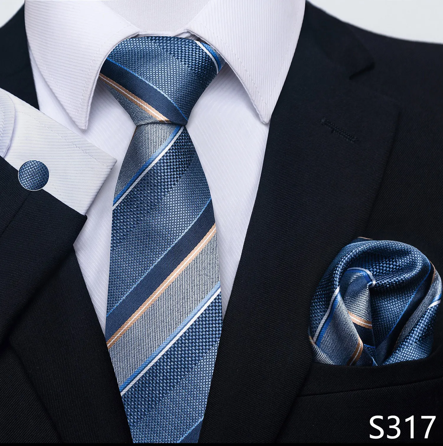Brand Fashion 8 cm Tie Pocket Squares Set Wedding Present Necktie Suit Accessories Fit Formal Party Holiday Gift