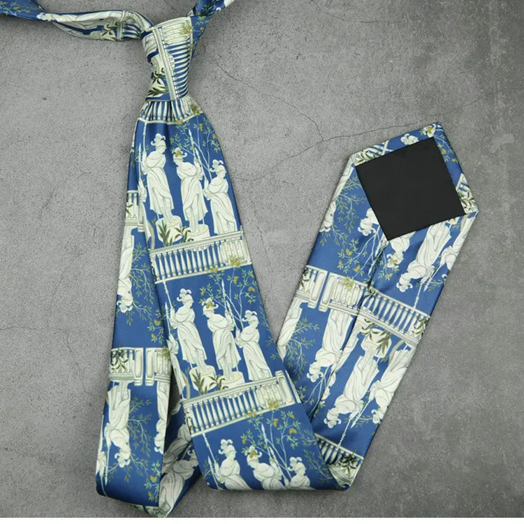 Fashion 8CM Wdith Elegant Neckties Vintage Retro Flower Printed Ties For Adult Mens Casual Daily Neckwear Wedding Party Cravate