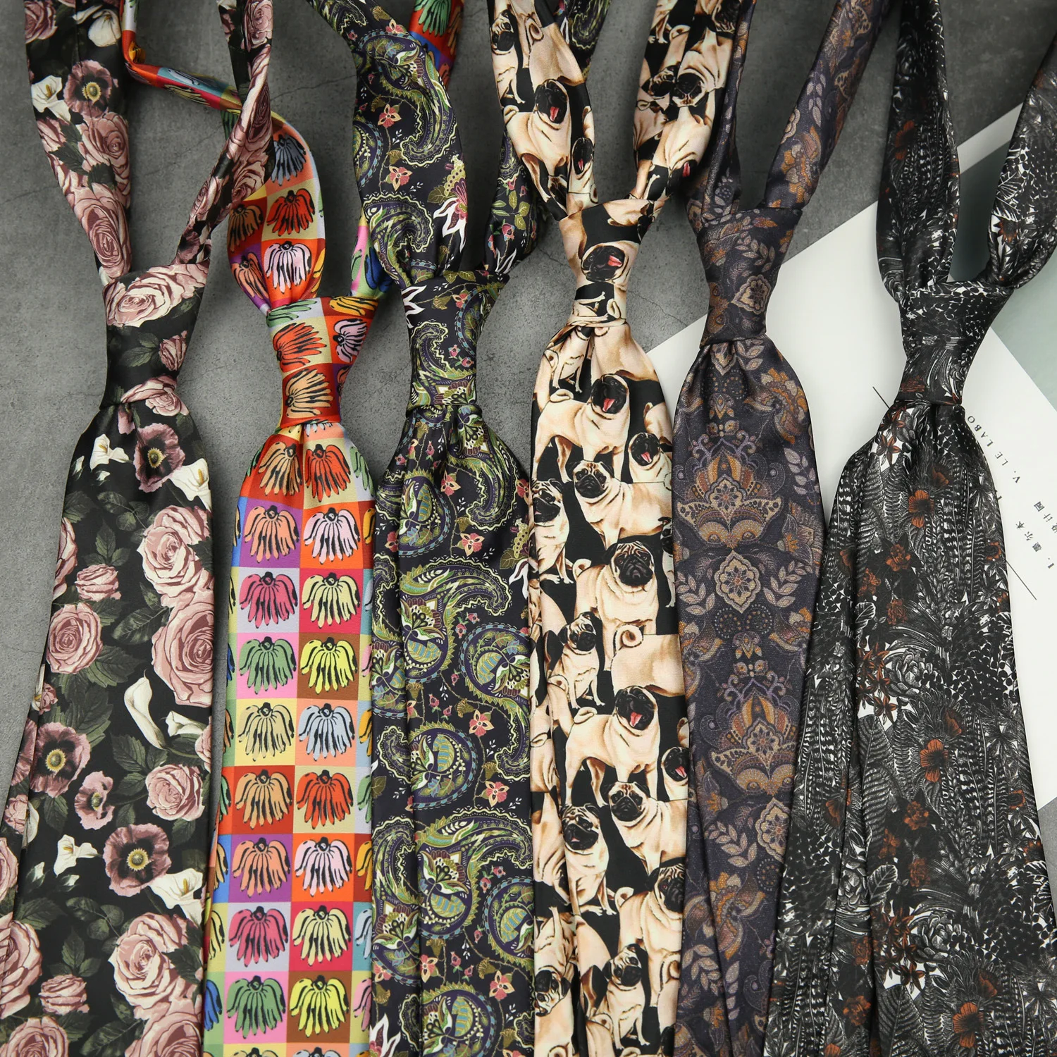 Fashion 8CM Wdith Elegant Neckties Vintage Retro Flower Printed Ties For Adult Mens Casual Daily Neckwear Wedding Party Cravate