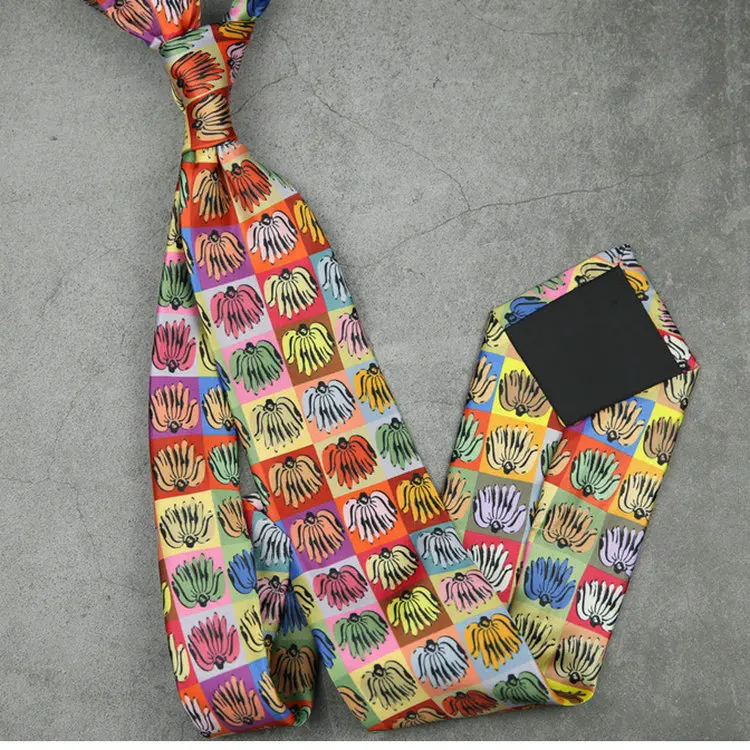 Fashion 8CM Wdith Elegant Neckties Vintage Retro Flower Printed Ties For Adult Mens Casual Daily Neckwear Wedding Party Cravate