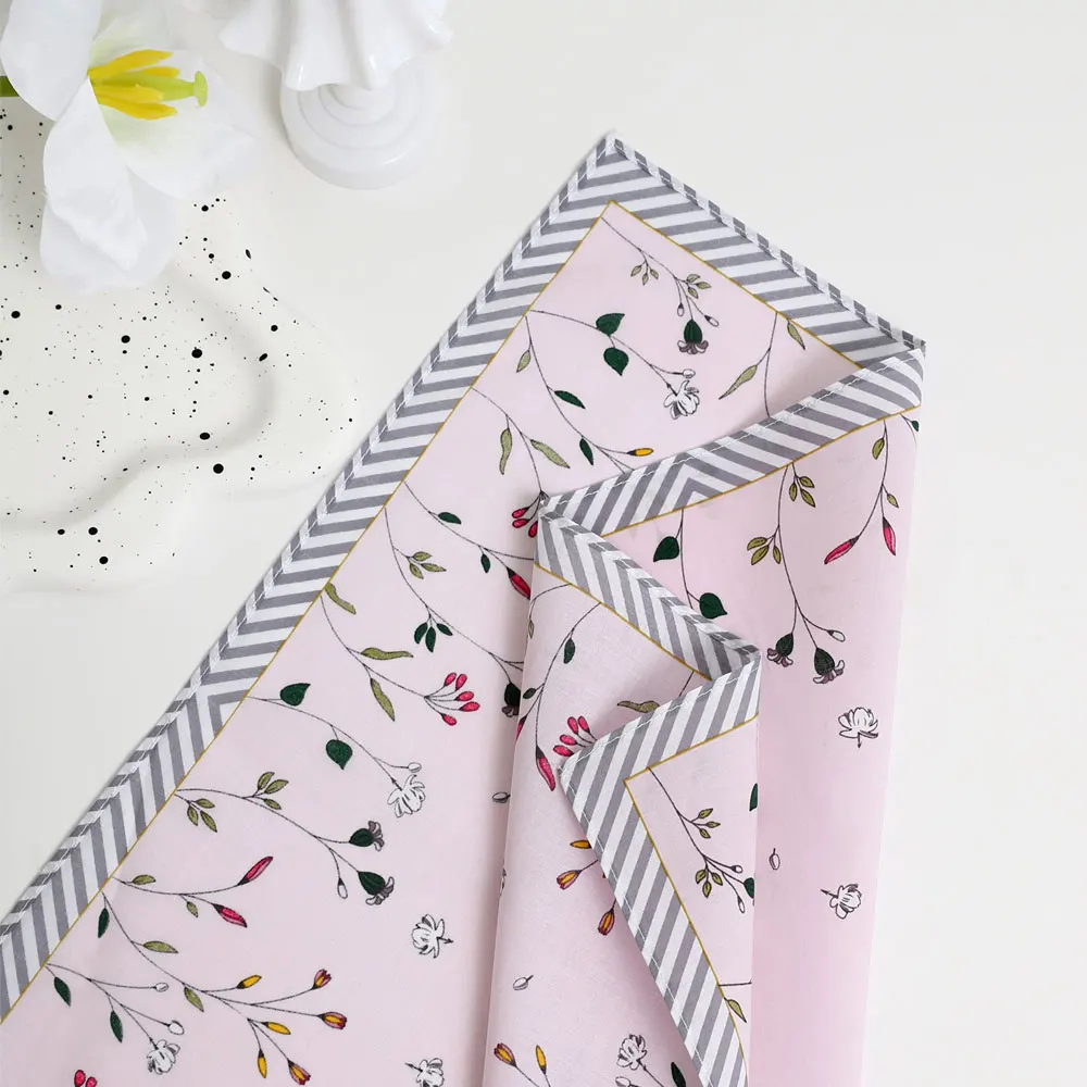 3-Pack of Elegant Handkerchiefs for Women, Pure Cotton Sweat-Wiping Handkerchiefs, Holiday Gifts, Wedding Supplies, Placemats