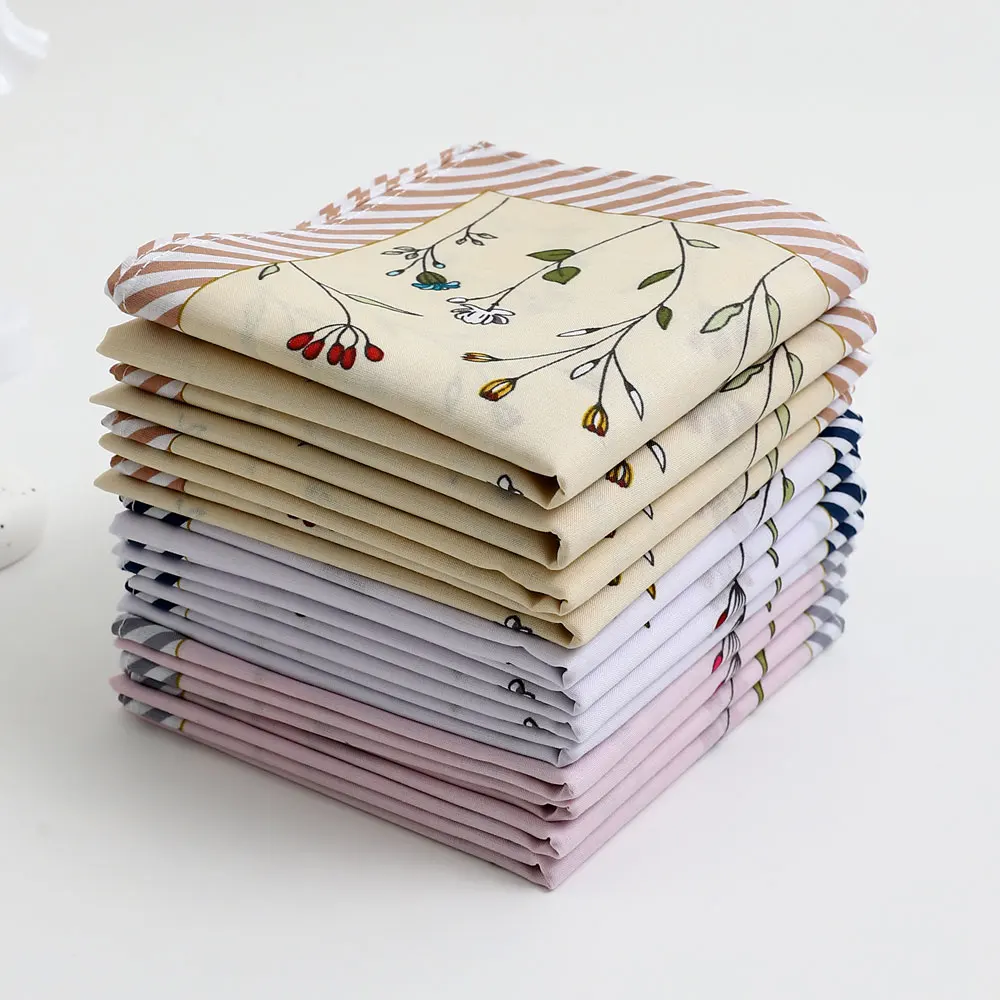 3-Pack of Elegant Handkerchiefs for Women, Pure Cotton Sweat-Wiping Handkerchiefs, Holiday Gifts, Wedding Supplies, Placemats