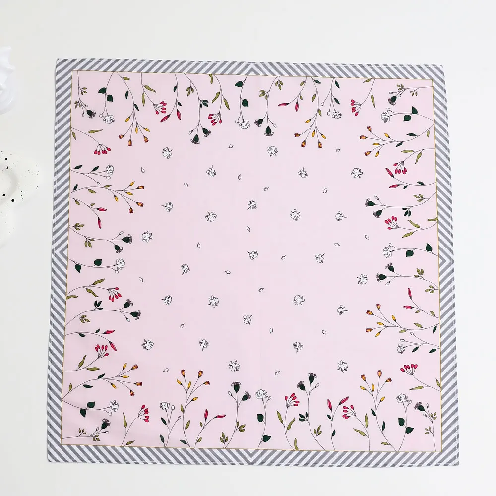 3-Pack of Elegant Handkerchiefs for Women, Pure Cotton Sweat-Wiping Handkerchiefs, Holiday Gifts, Wedding Supplies, Placemats