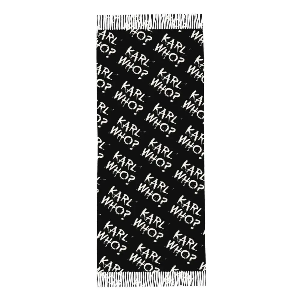 Custom Printed Karl Who Scarf Men Women Winter Warm Scarves Shawls Wraps
