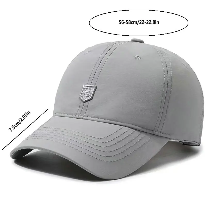 UV Protection Baseball Cap - Quick-Drying Soft Top, Breathable Strapback, Ideal for Hiking, Fishing, Outdoor Activities