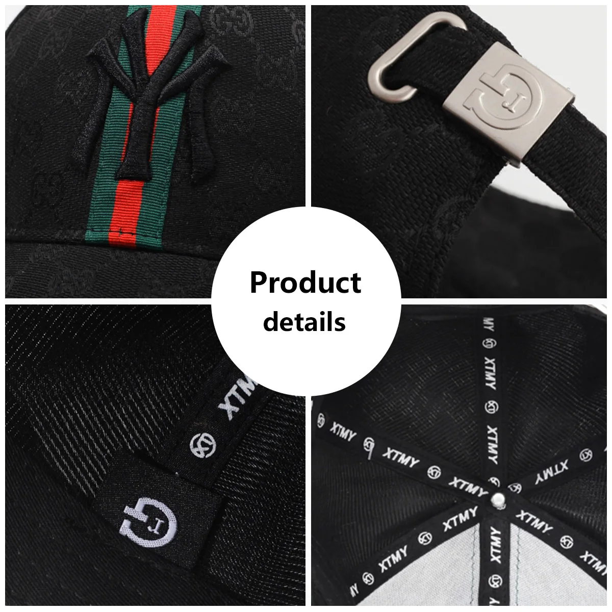 Unisex Letter Embroidery Hip-Hop Hats Outdoor Adjustable Casual Baseball Caps Sunscreen Hat