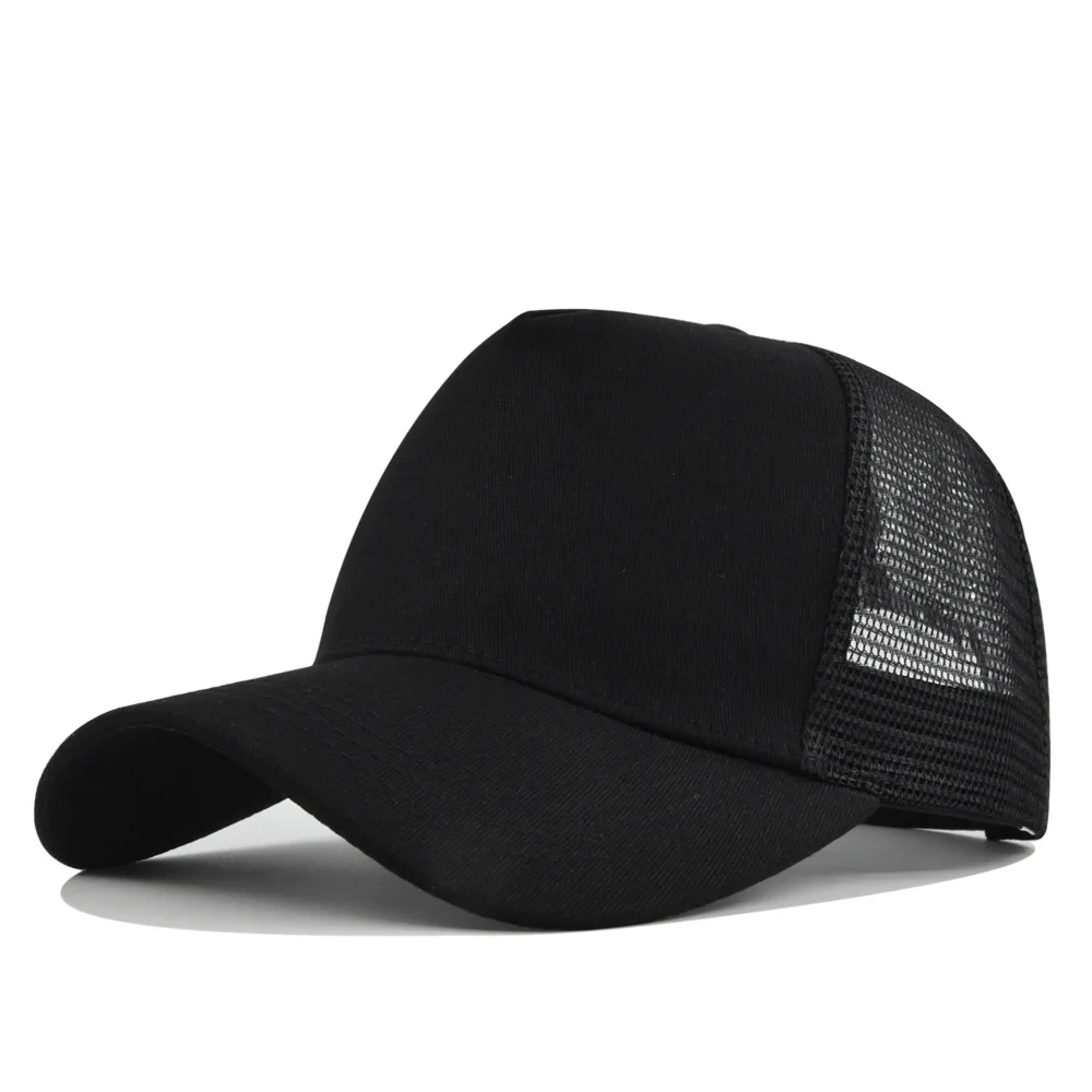 Fashion SunHat Outdoors Trucker Hat Cotton Mesh BreathableBaseball Cap Women Men Summer Sunshade MeshCap Truck Hat Cap Wholesale