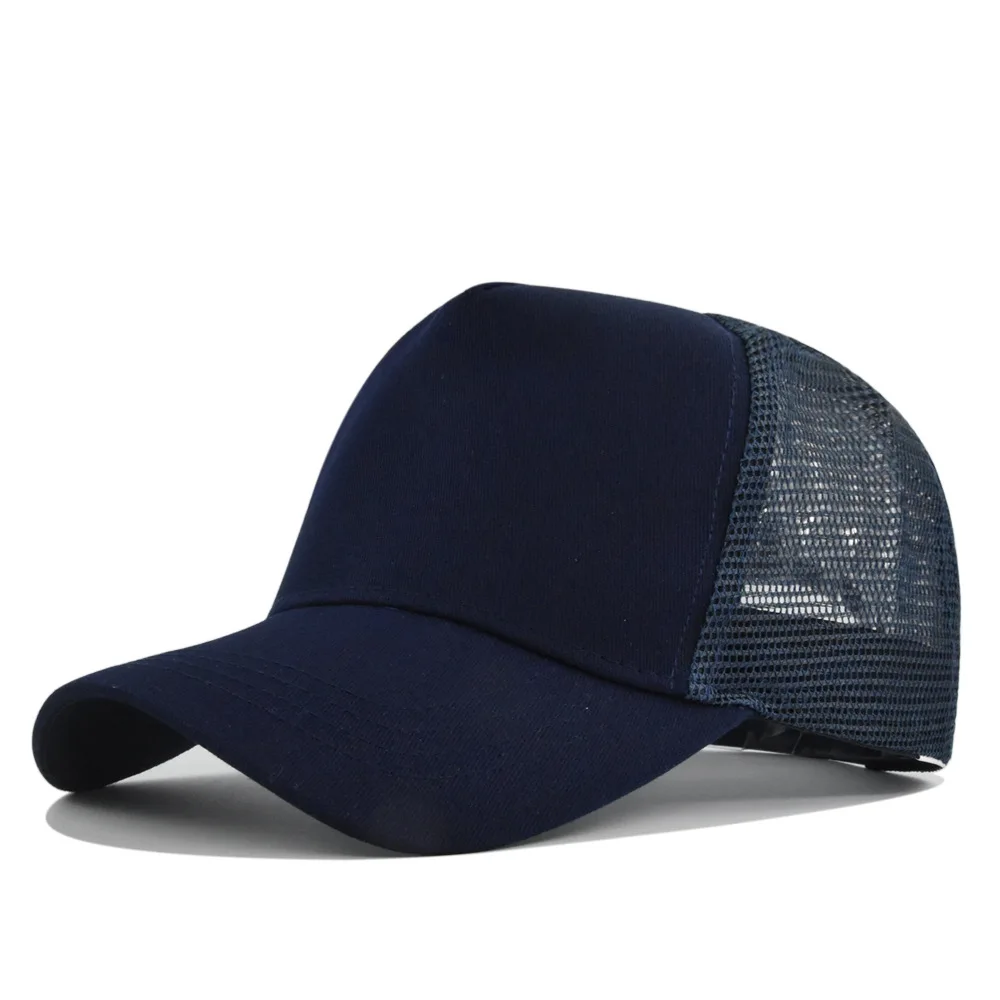 Fashion SunHat Outdoors Trucker Hat Cotton Mesh BreathableBaseball Cap Women Men Summer Sunshade MeshCap Truck Hat Cap Wholesale