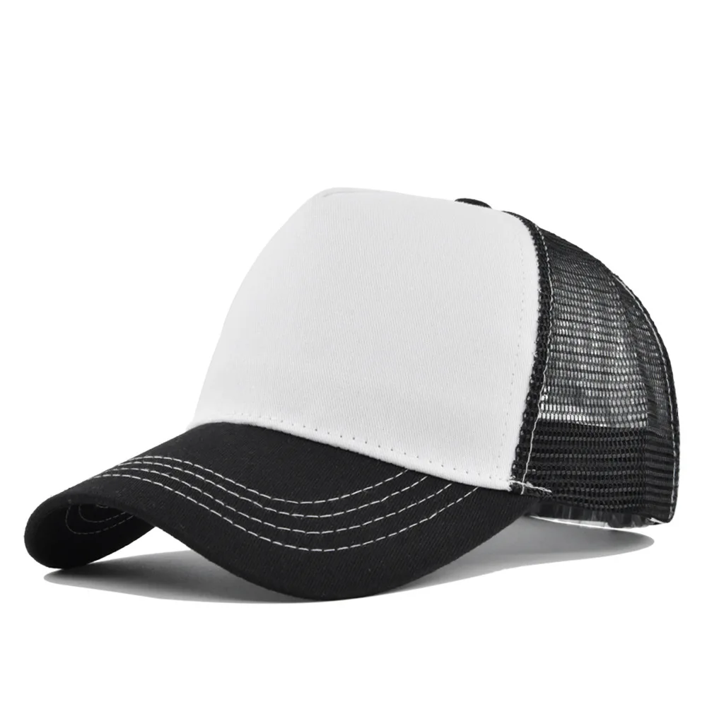 Fashion SunHat Outdoors Trucker Hat Cotton Mesh BreathableBaseball Cap Women Men Summer Sunshade MeshCap Truck Hat Cap Wholesale