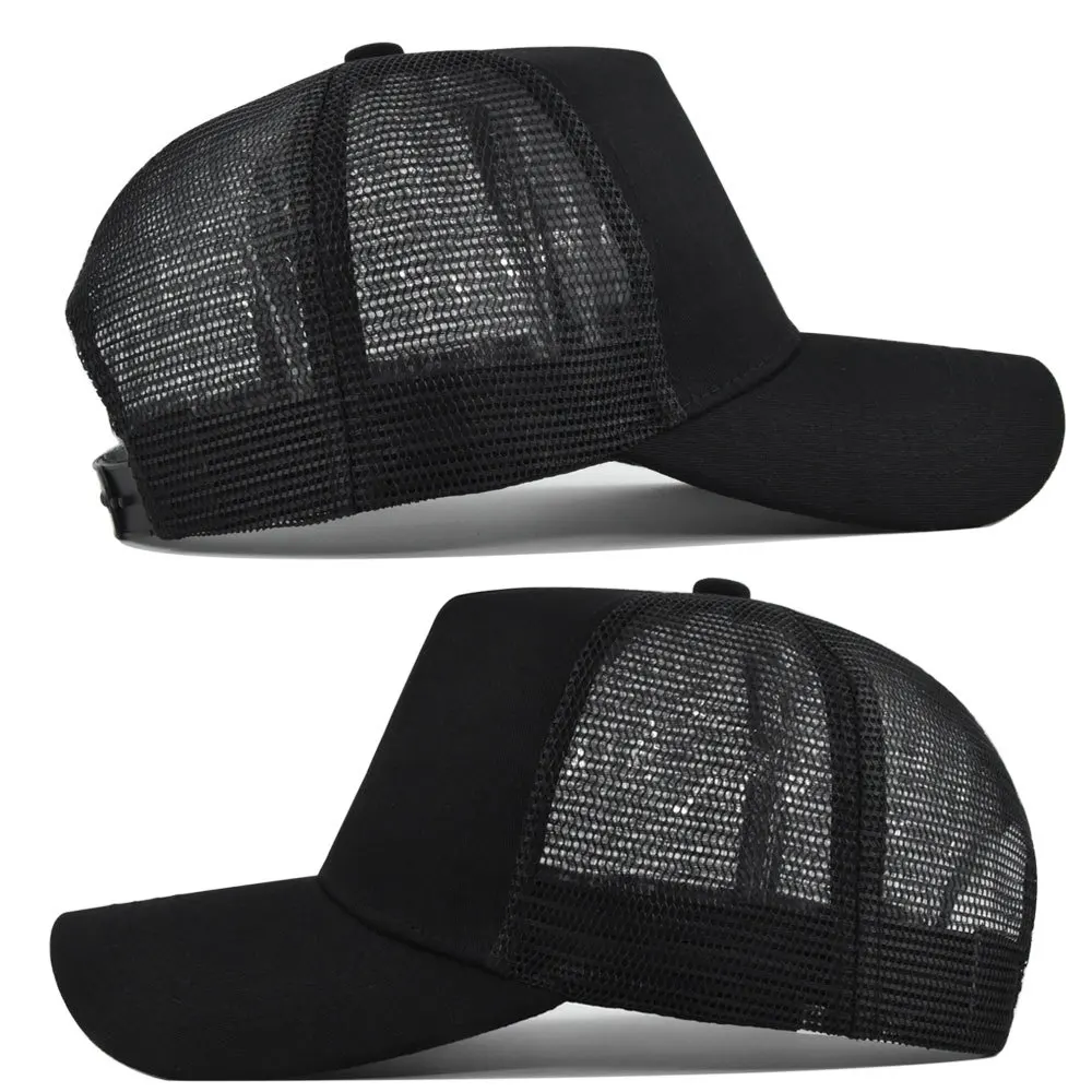 Fashion SunHat Outdoors Trucker Hat Cotton Mesh BreathableBaseball Cap Women Men Summer Sunshade MeshCap Truck Hat Cap Wholesale