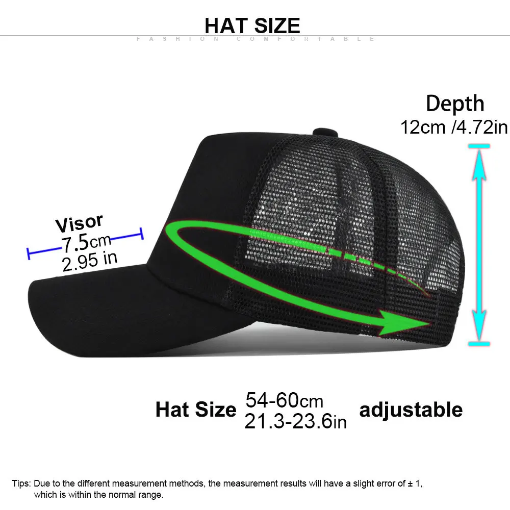 Fashion SunHat Outdoors Trucker Hat Cotton Mesh BreathableBaseball Cap Women Men Summer Sunshade MeshCap Truck Hat Cap Wholesale