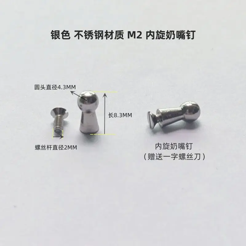 Premium Belt Repair Buckle & Screw Hardware, Luxury Metal Fittings for Durable Belt Maintenance