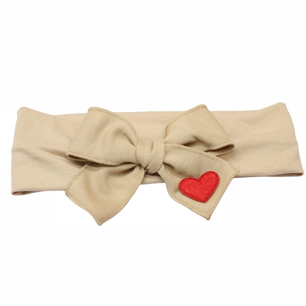 New Cotton Babyband heart bow elegant headband fashion children hairband hair accessories baby clip OEM freshhairband