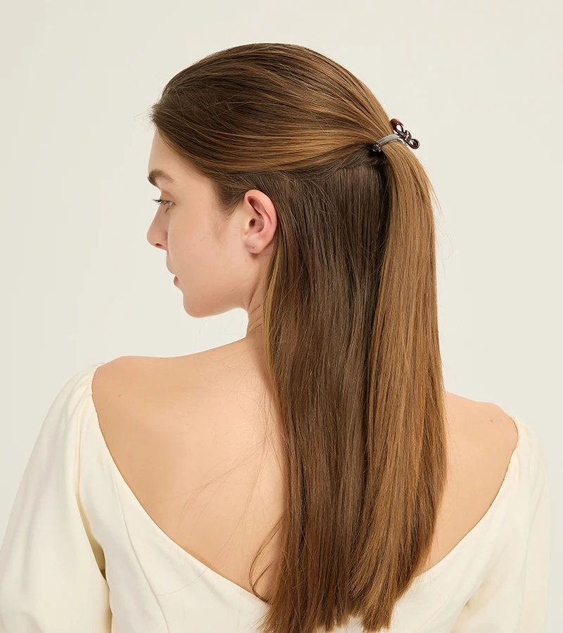 Korea France 3D Bow Spring Clip Versatile Princess Hair Clip One Word Clip