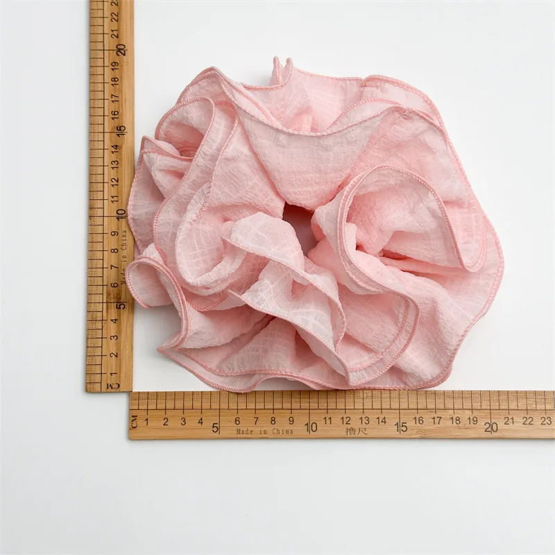 Korean Fashion Scrunchies For Women Heigh Elastic Hair Ties Ponytail Holder Headwear Double Fold Scrunchie Girl Hair Accessories