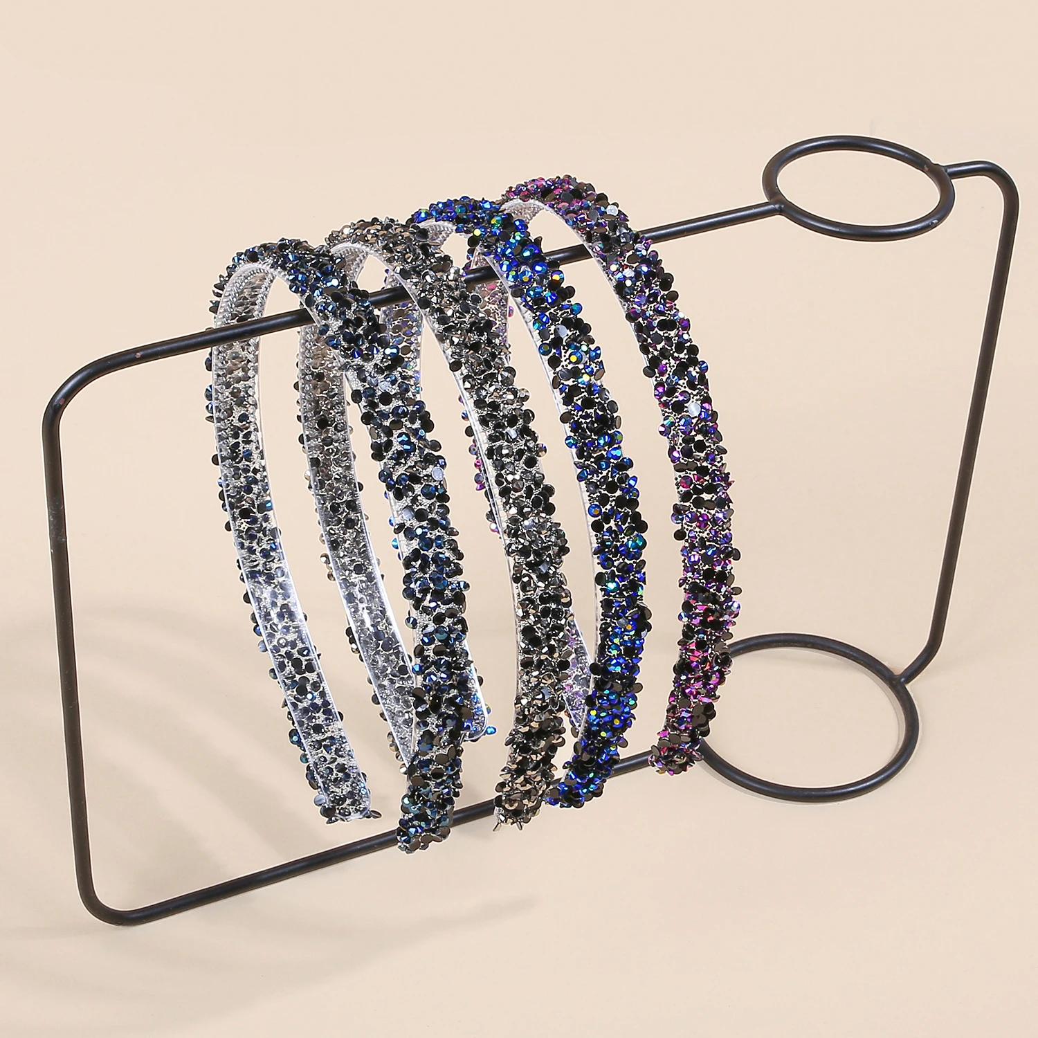 1/4pcs Rhinestone Hair Hoop Fashion Women Headwear Non-slip with Teeth Hairband Shiny Headband Hair Accessories