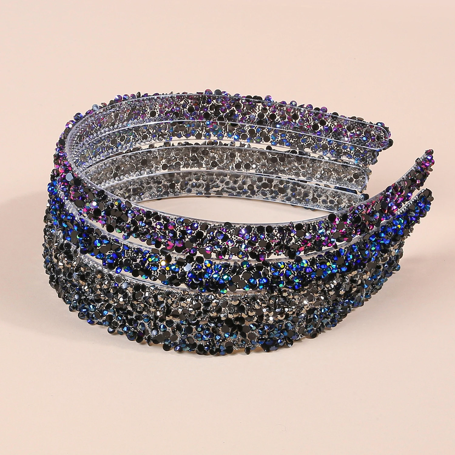 1/4pcs Rhinestone Hair Hoop Fashion Women Headwear Non-slip with Teeth Hairband Shiny Headband Hair Accessories