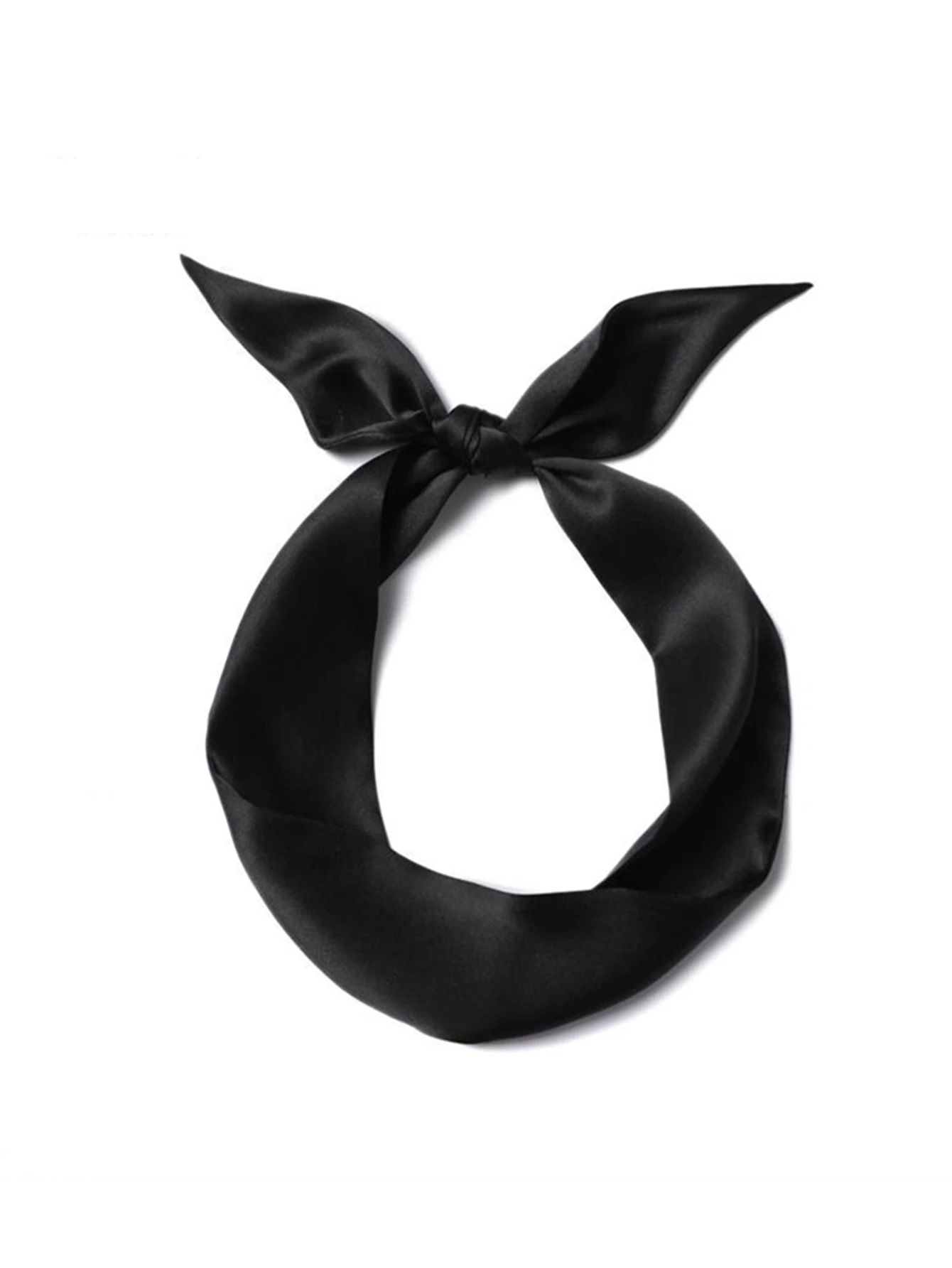 Woman Skinny Silk Scarf Long Hair Strip Silk Ribbon Small Neck Scarves Bag Handle Ribbon Scarf Kerchief Ladies Tie 4cm*90cm