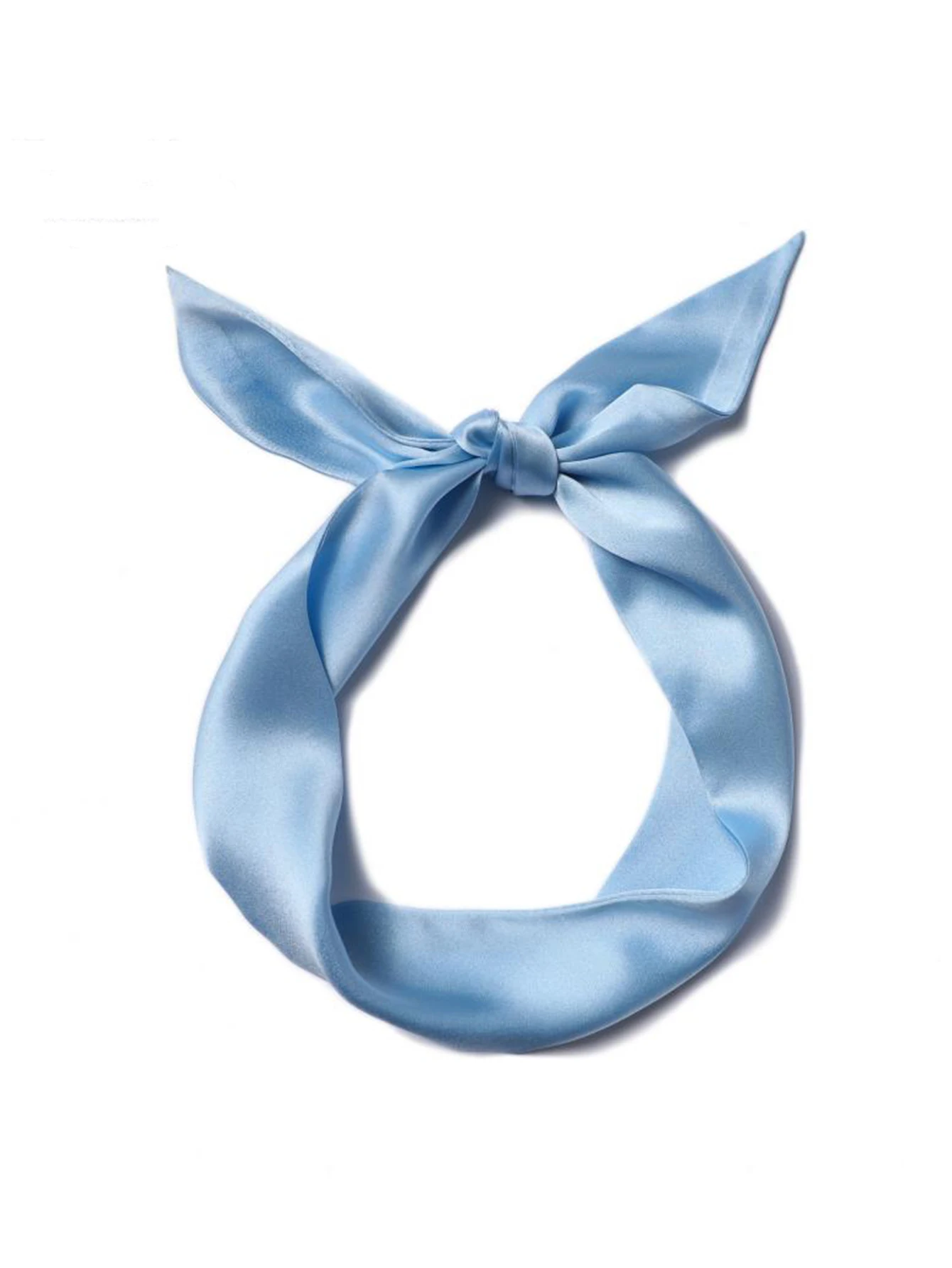 Woman Skinny Silk Scarf Long Hair Strip Silk Ribbon Small Neck Scarves Bag Handle Ribbon Scarf Kerchief Ladies Tie 4cm*90cm