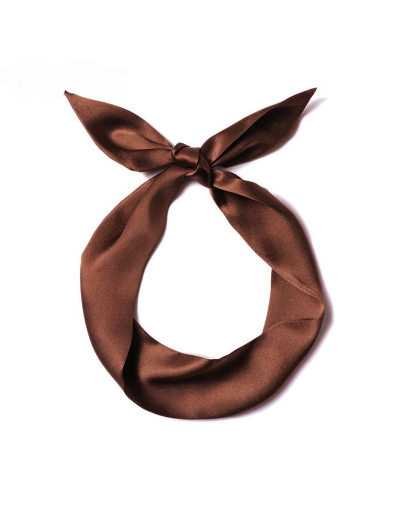 Woman Skinny Silk Scarf Long Hair Strip Silk Ribbon Small Neck Scarves Bag Handle Ribbon Scarf Kerchief Ladies Tie 4cm*90cm