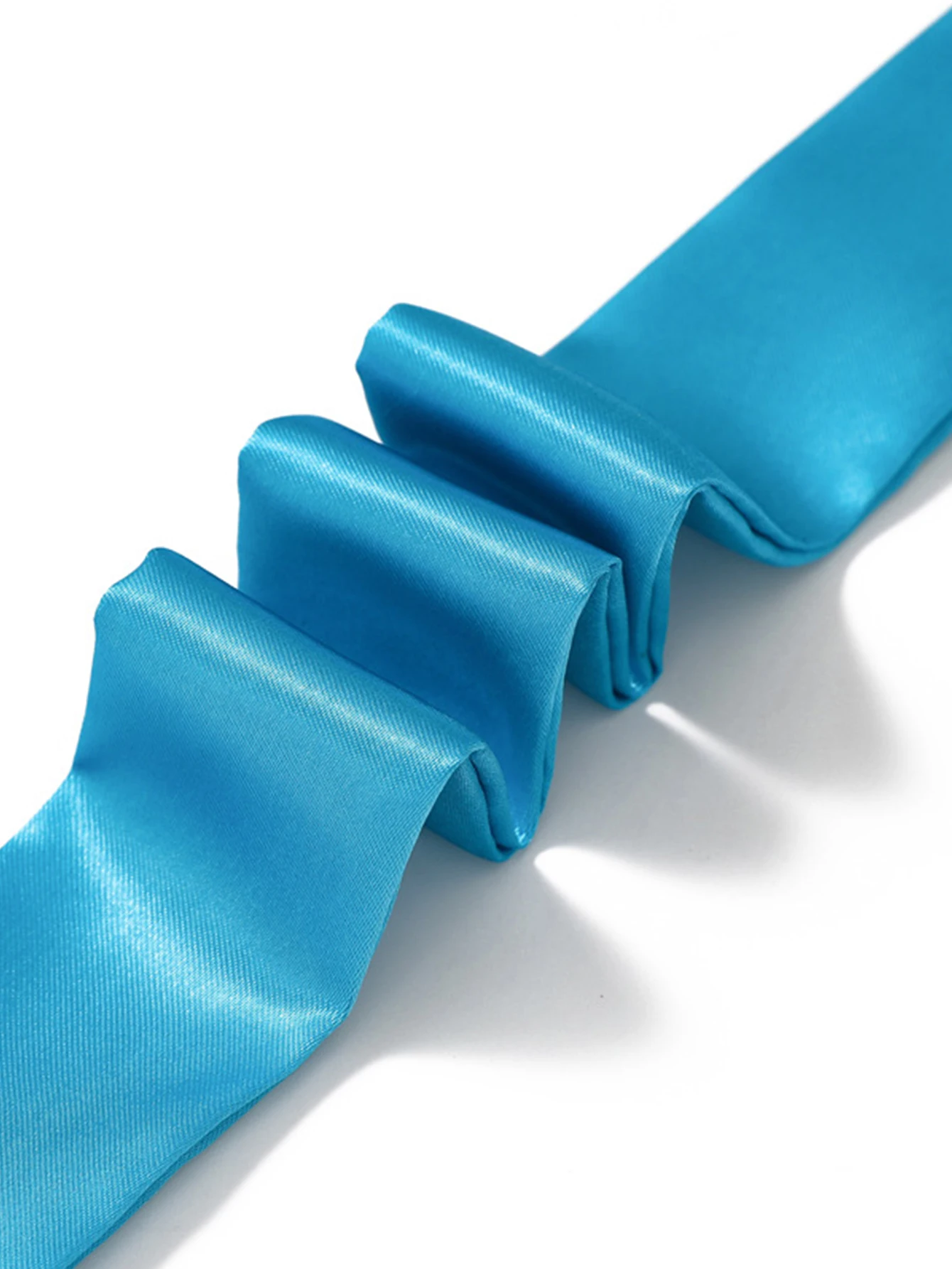 Woman Skinny Silk Scarf Long Hair Strip Silk Ribbon Small Neck Scarves Bag Handle Ribbon Scarf Kerchief Ladies Tie 4cm*90cm