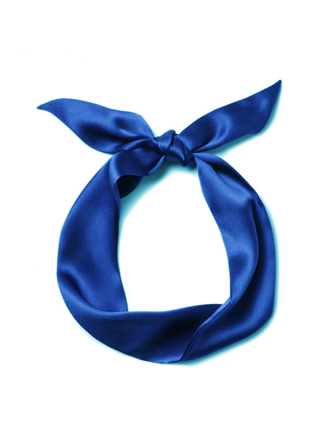 Woman Skinny Silk Scarf Long Hair Strip Silk Ribbon Small Neck Scarves Bag Handle Ribbon Scarf Kerchief Ladies Tie 4cm*90cm