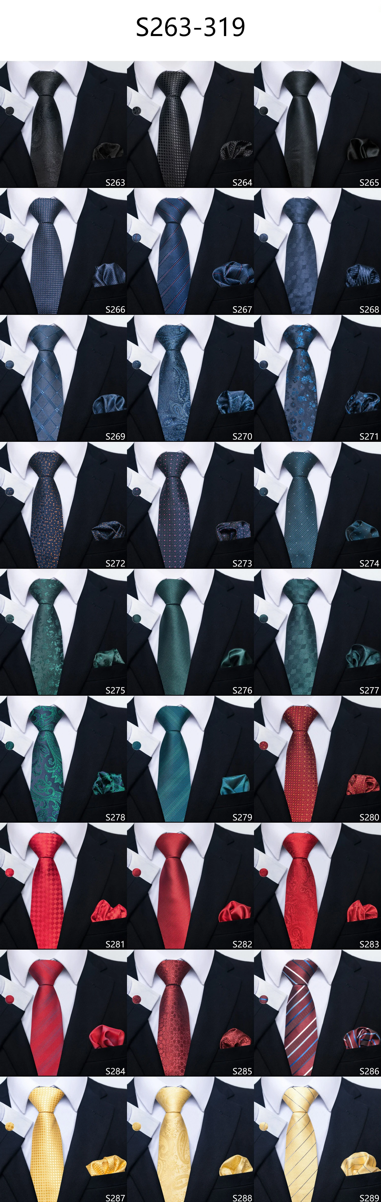 New Style Fashion Brand Tie For Men Green Floral Tie Pocket Squares Cuffilinks Set Necktie Suit Accessories Fit Formal Party