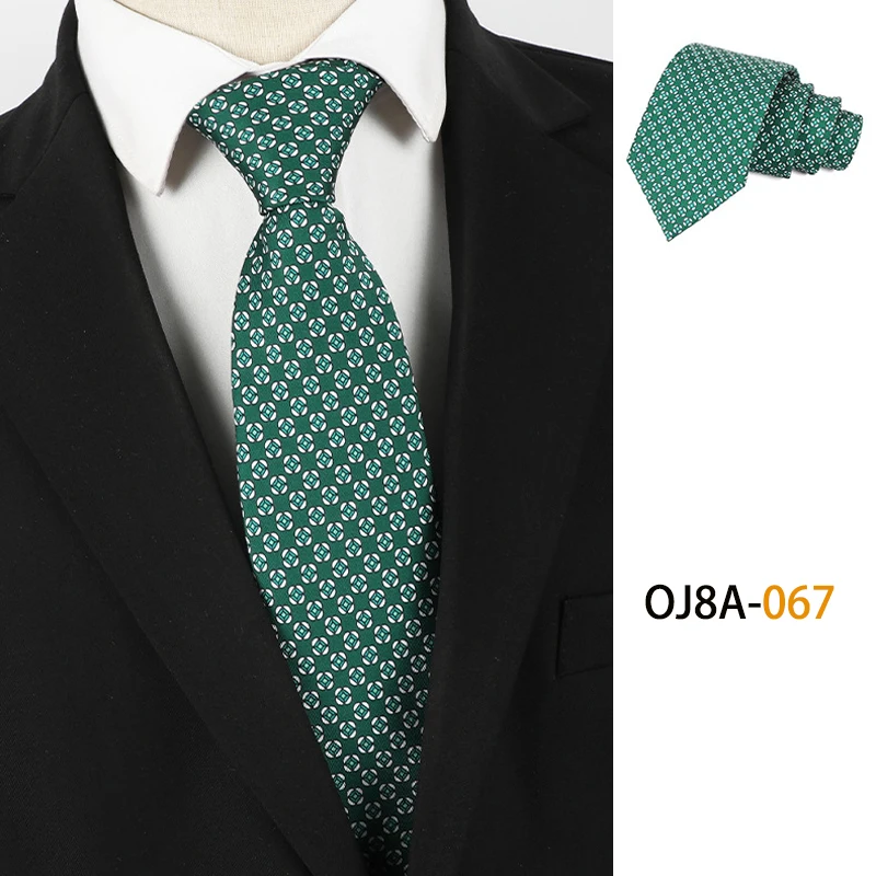 Fashion 8CM Mens Necktie Good Handfeel Print Patterns Classic Ties For Man Polyester Floral Formal Business Wedding Accessories