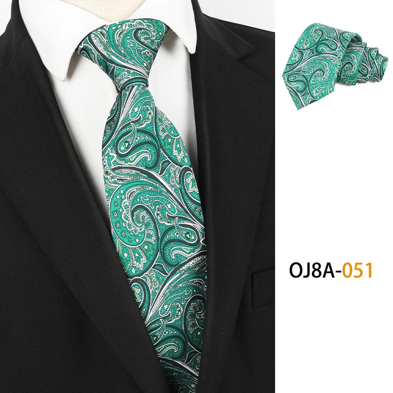 Fashion 8CM Mens Necktie Good Handfeel Print Patterns Classic Ties For Man Polyester Floral Formal Business Wedding Accessories