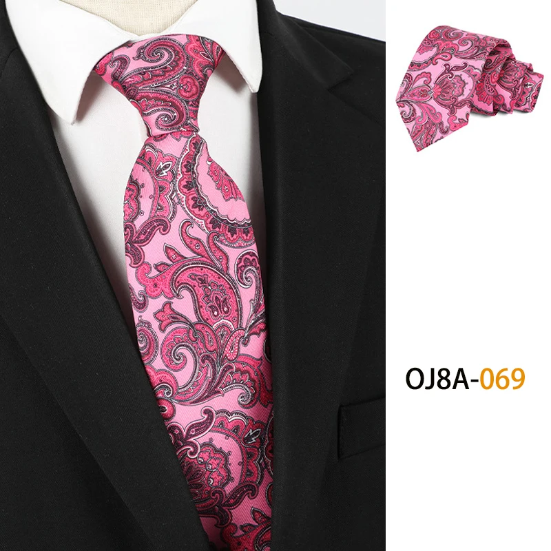 Fashion 8CM Mens Necktie Good Handfeel Print Patterns Classic Ties For Man Polyester Floral Formal Business Wedding Accessories