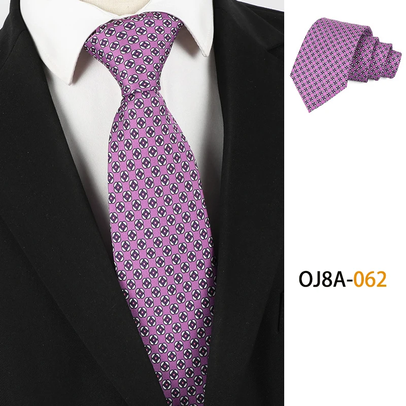 Fashion 8CM Mens Necktie Good Handfeel Print Patterns Classic Ties For Man Polyester Floral Formal Business Wedding Accessories