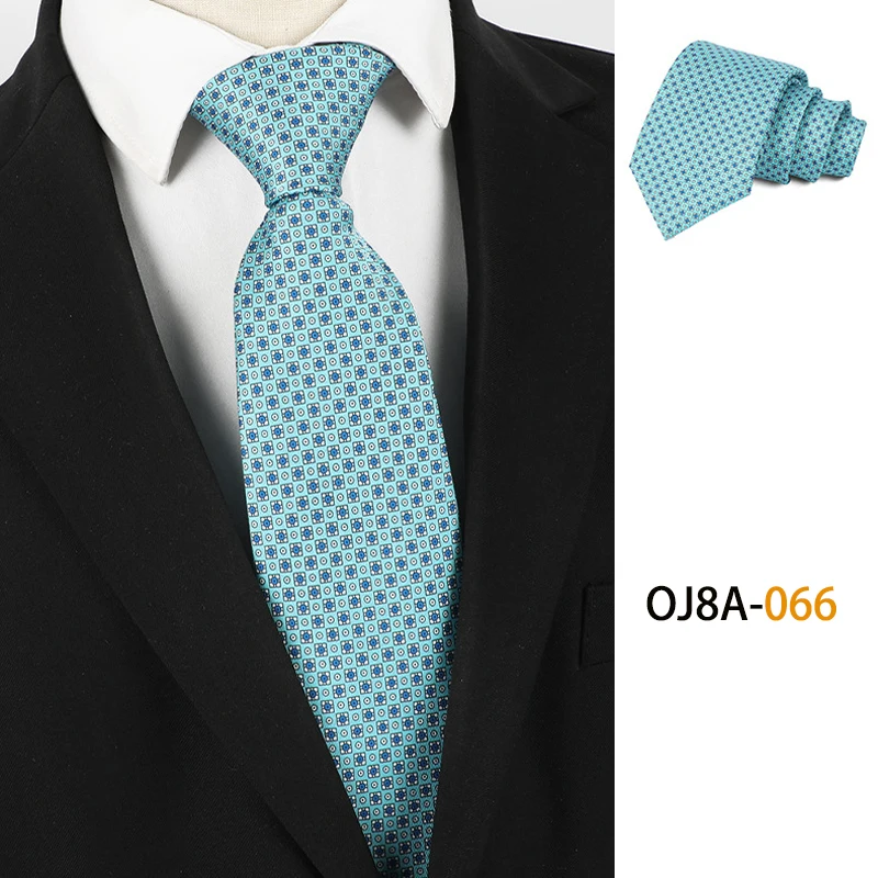 Fashion 8CM Mens Necktie Good Handfeel Print Patterns Classic Ties For Man Polyester Floral Formal Business Wedding Accessories