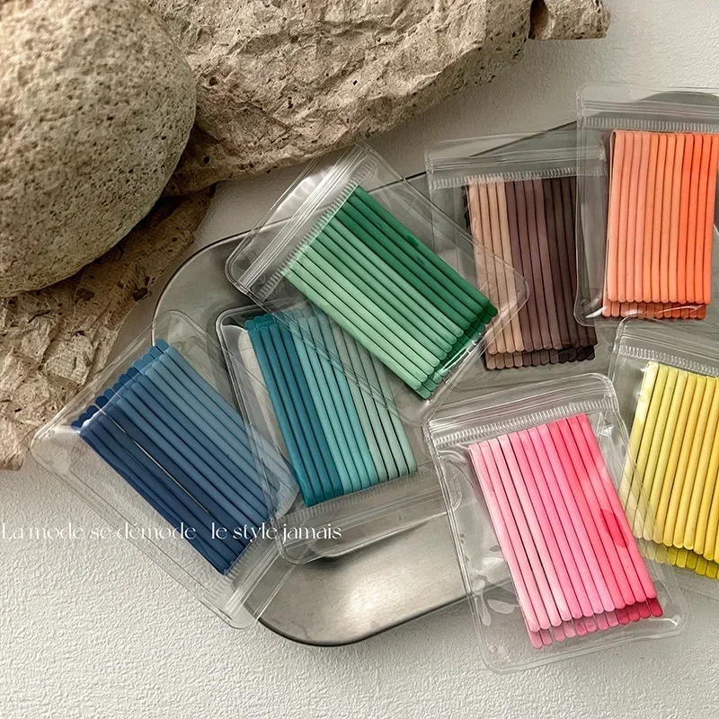 12Pcs Colorful Metal Hair Clips Curly Wavy Grips Hairstyle Bobby Pins Women Girl Hairpins Barrette Hair Styling Clips Pink Coffe